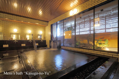Pict : Men's bath "Kasuga-no-Yu"